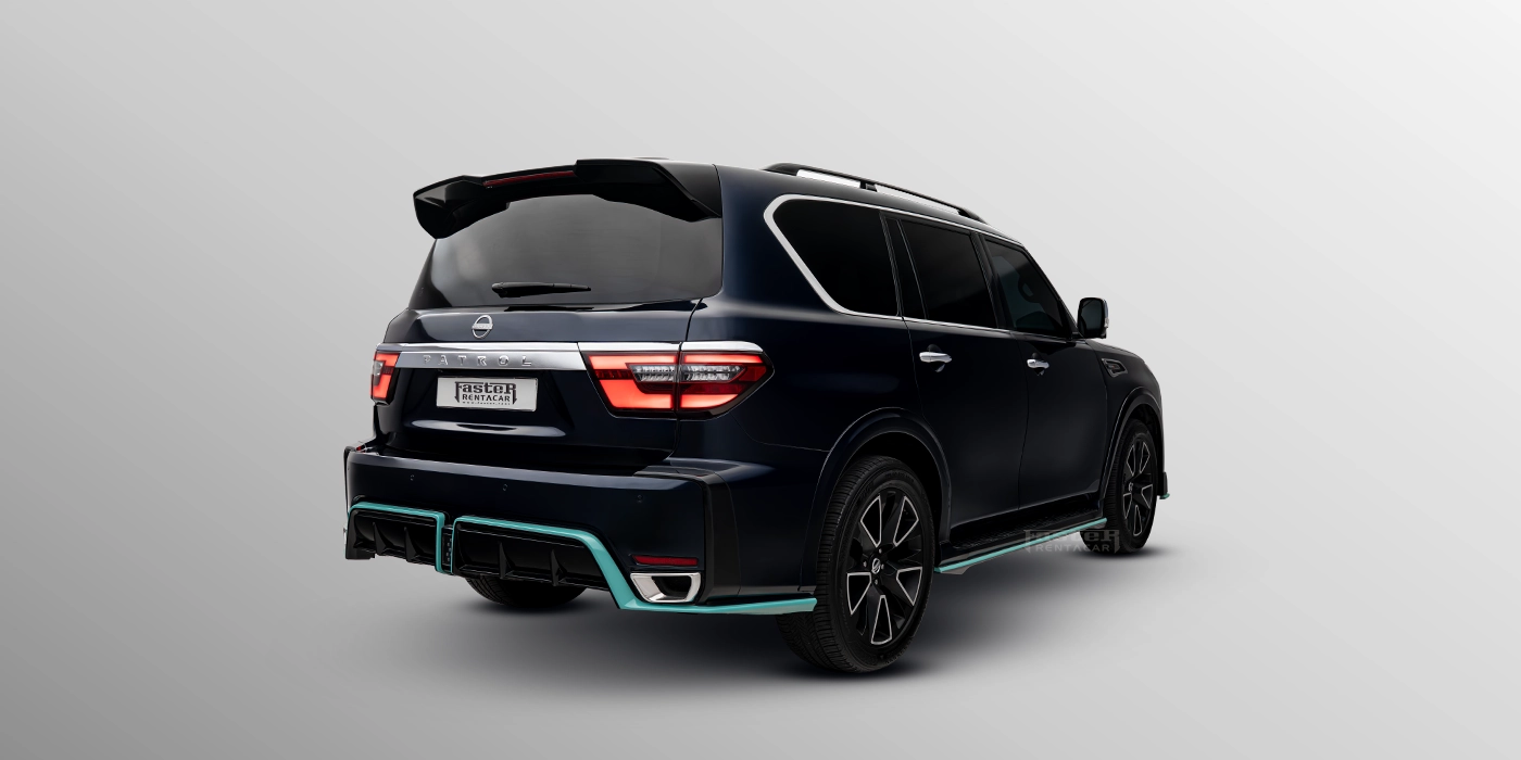 Nissan Patrol Black Tiffany Back Side View